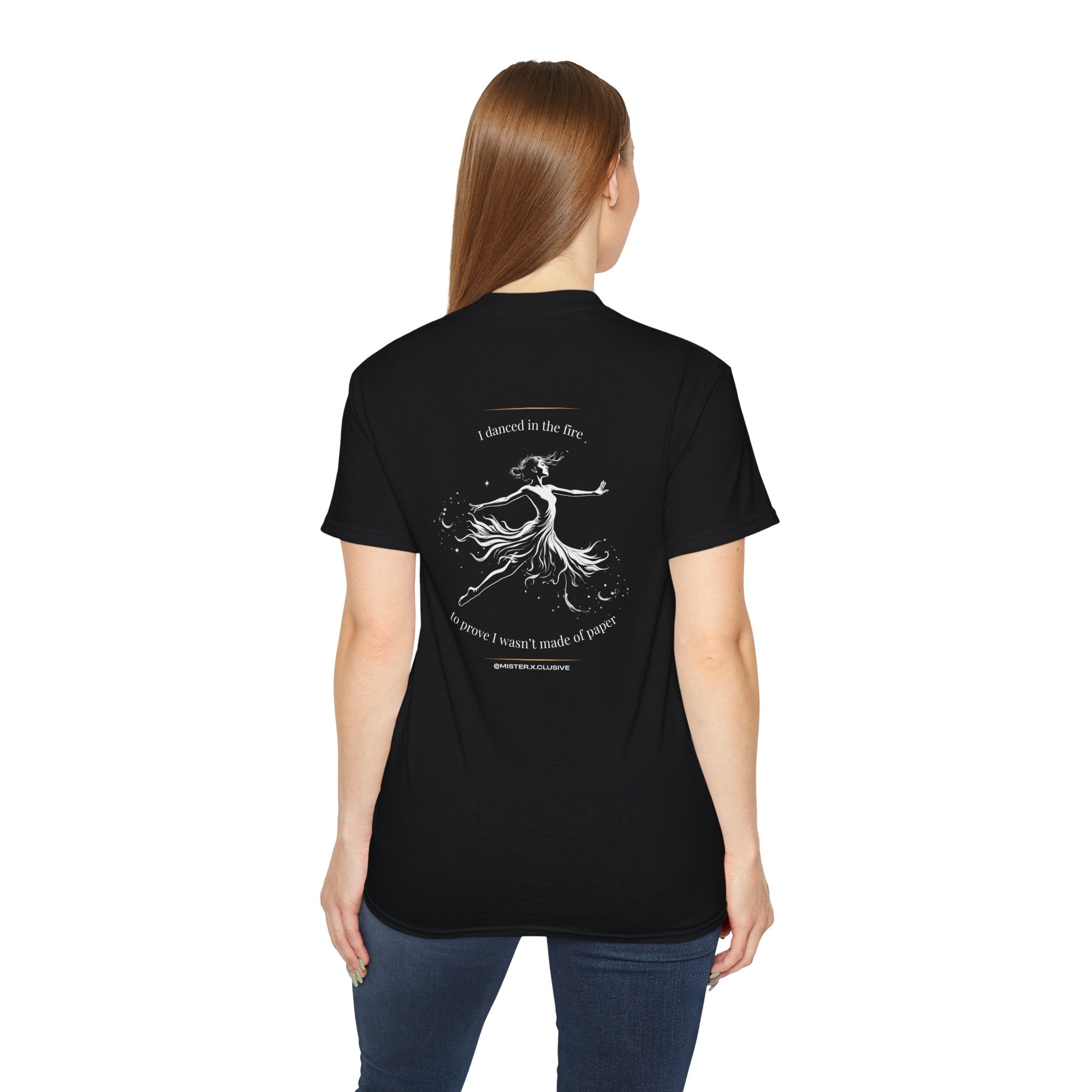 The Xcerpt: "I Danced in the Fire" Black & White Graphic Tee