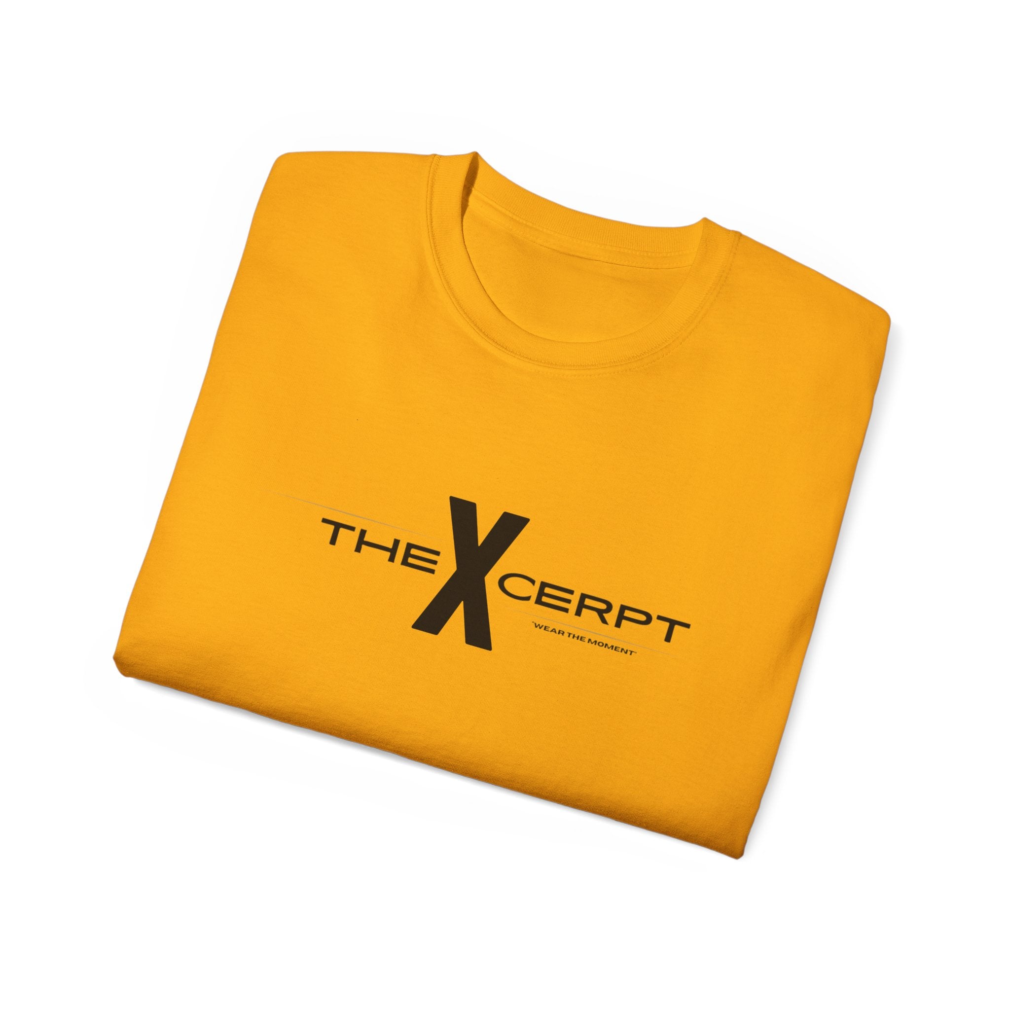 The Xcerpt: "Plead the Fifth" Gold Graphic Cotton Shirt