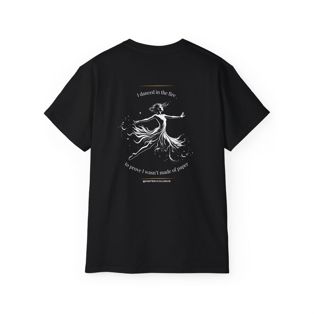 The Xcerpt: "I Danced in the Fire" Black & White Graphic Tee