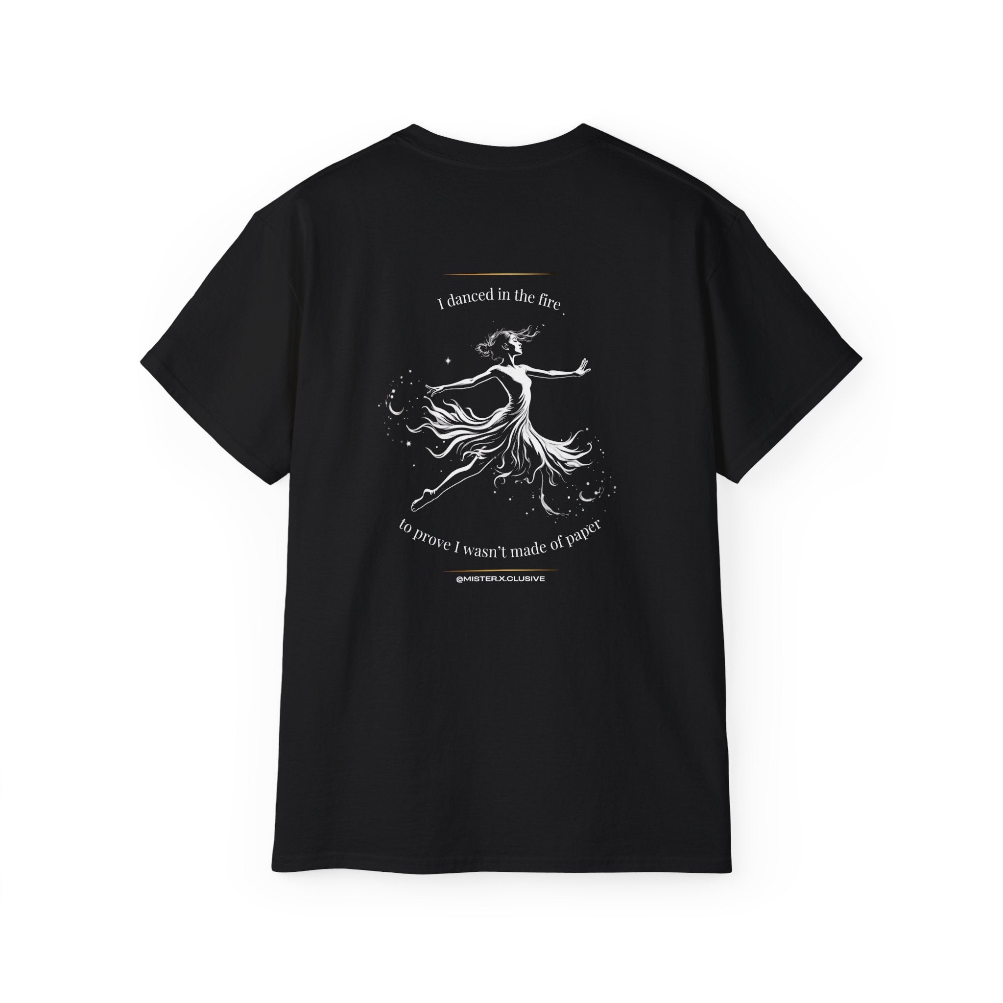 The Xcerpt: "I Danced in the Fire" Black & White Graphic Tee